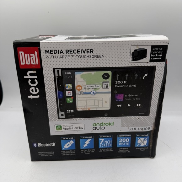 Dual Electronics Other - Dual Electronics XDCPA10BT 7 inch Double DIN Car Stereo Apple CarPlay & Android™
